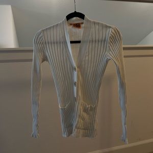TORY BURCH | Ribbed Simone Cardigan | XS